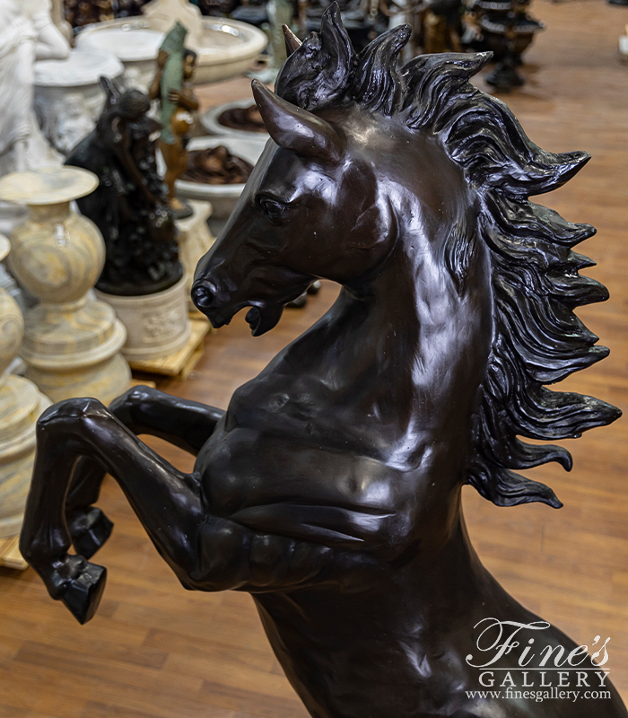 Bronze Statues  - Rearing Bronze Horse - BS-1537